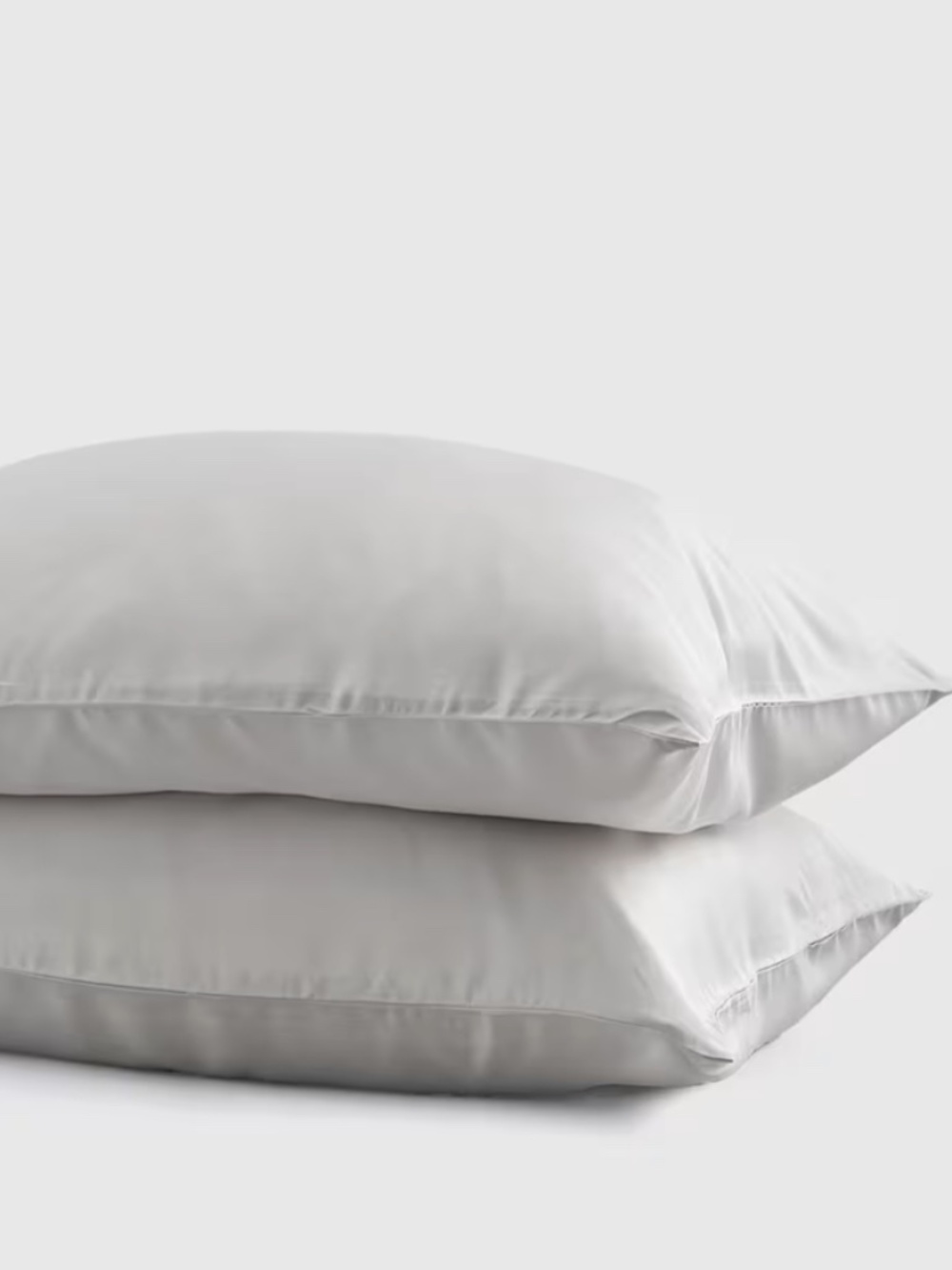 Light gray bamboo pillowcase set King